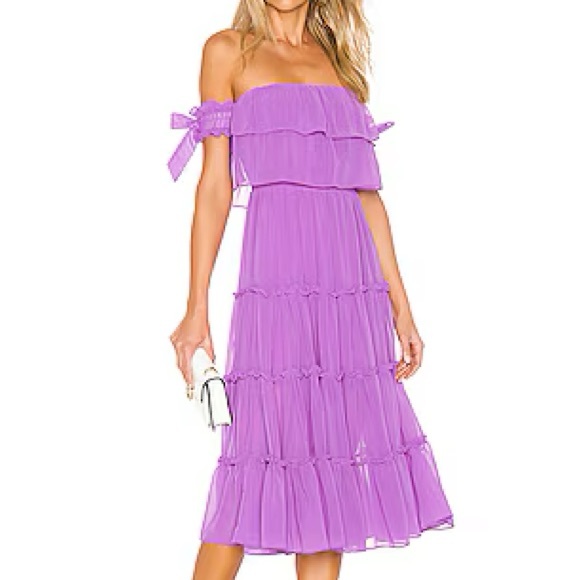 NWOT MISA LOS ANGELES MICAELA DRESS IN LILAC ORCHID - Picture 2 of 5